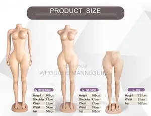 Round Hips BBL Plastic Female Mannequin