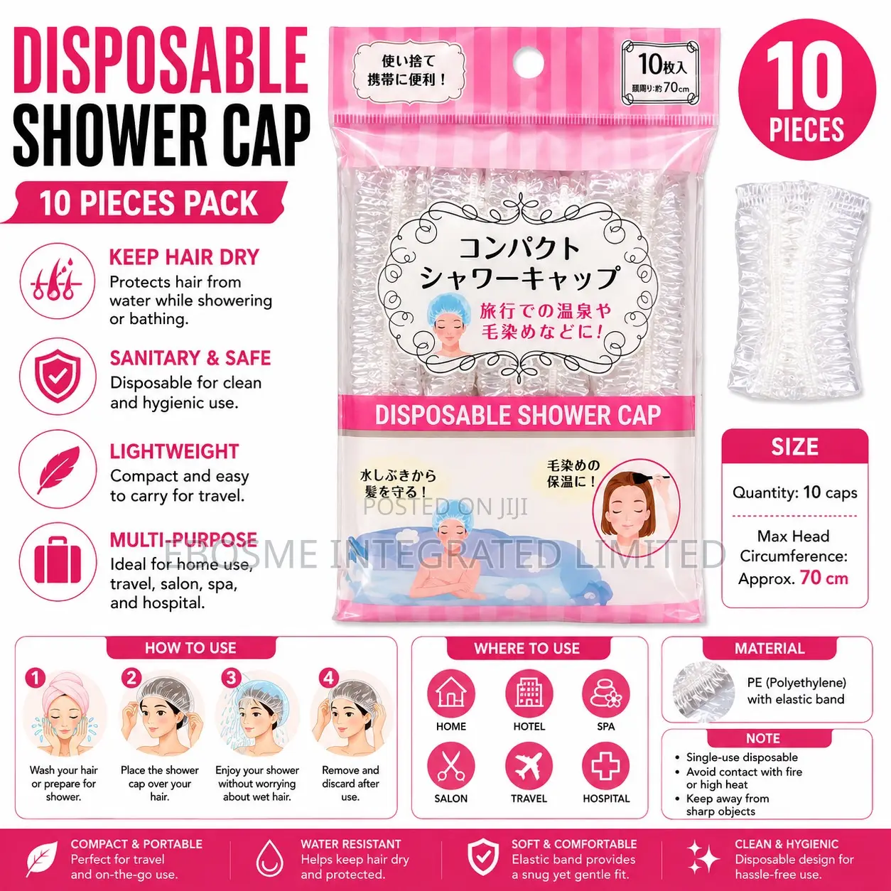 Disposable Shower Cap