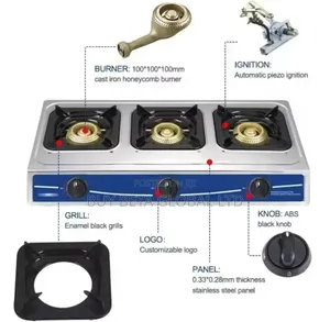 Too Quality 3burner Gas Cooker