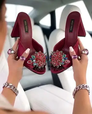 Classy Women Heel Party Slippers