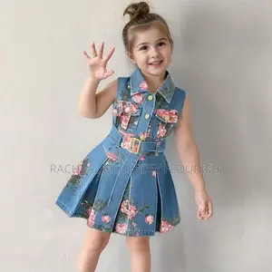 Children Girls Jean Gown