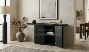 The Fluted Black Console Cabinet