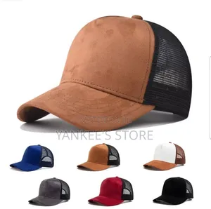 Quality Suede Trucker Plain Cap
