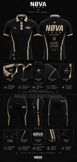 Nova Crew Up and Down Unisex Outfit