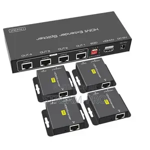 KVM 200mtrs 1 Transmitter (Tx) to 4 Receivers (Rx) Hdmi KVM Extender