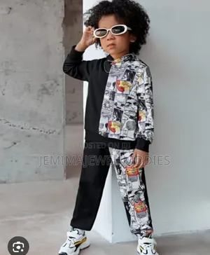 Boys Long Sleeve Hoodie and Trouser for 7 - 8 Years