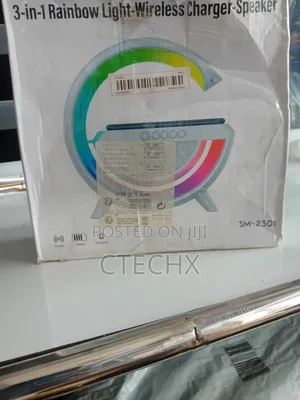 3-in-1 Rainbow Light-wireless Charger - Speaker