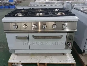 Industrial Italian Standard 6 Burner Gas Cooker