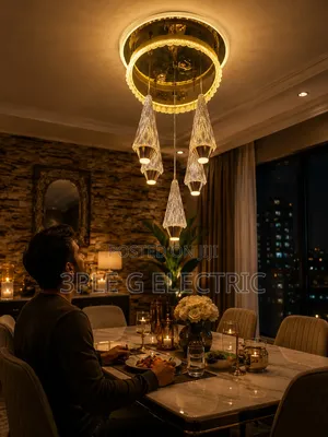 Crystal Body Dropping Chandelier by 5