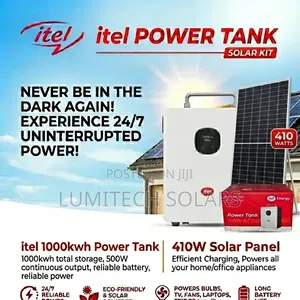 Itel Power Tank With 410watts Itel Solar Panel
