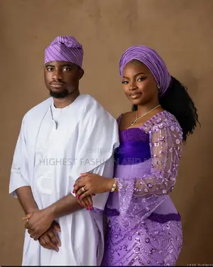 Premium Violet Lilac Traditional Dress