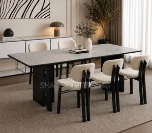 Sculptural 6-Seater Dining Set