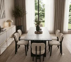 Sculptural 6-Seater Dining Set