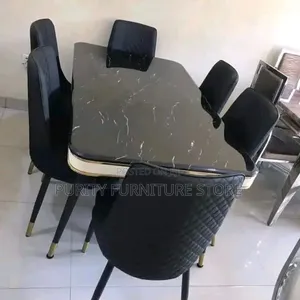 Marble Table With Dinner Set