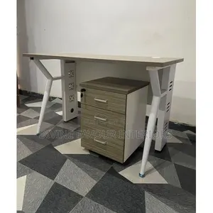 Office Table With Metal Legs and Victory Swivel Office Chair