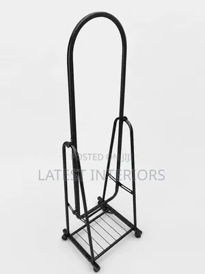 Movable Standing Dressing Mirror With Storage Shelf