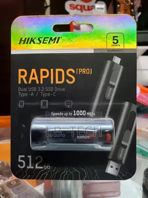 Hiksemi Rapids Pro 512gb Dual Usb 3.2 SSD Flash Type-a / Type-C