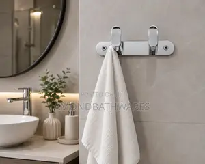 Double Stainless Steel Robe/Coat Hook