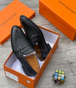 High Quality Louis Vuitton Pure Leather Men's Flat Shoes