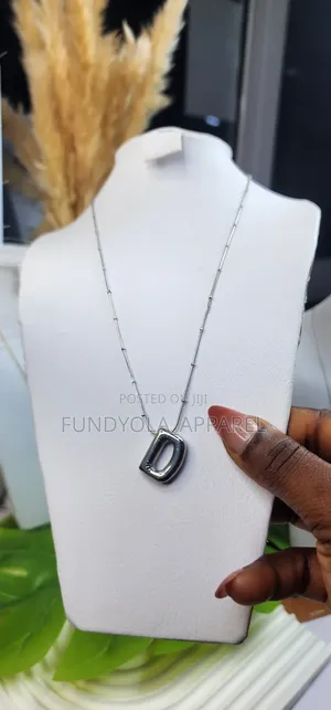 Silver Plated D Necklace