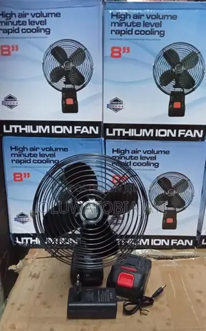 Lithium Ion Rechargeable Fan  Comes With a Double Battery 