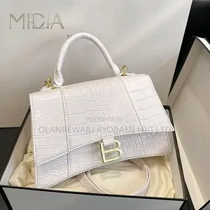 Midia Lady Crocodile-Patterned Square Bag
