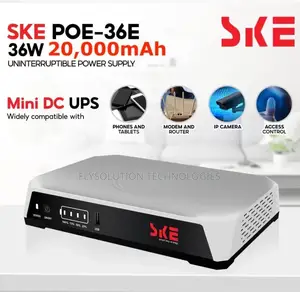 Ske Poe-36e-LFP 20,000mah Mini Dc Ups – 36w High Router Power Bank