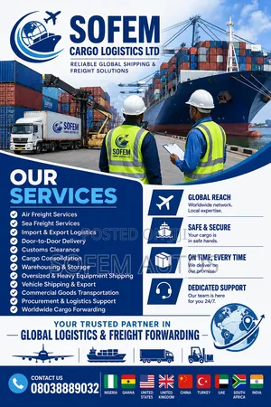 Sofem Cargo Logistics LTD Your Trusted Air Sea and Land Logistics