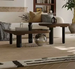 A Marble Square Coffee Table Combination Stainless Steel