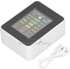 Air Quality Monitor With Color Lcd Multifunctional Indoor Test Meter,