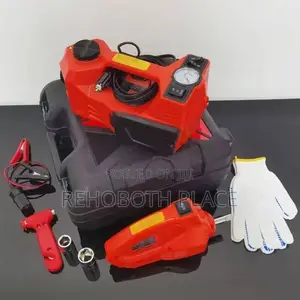 5 Ton Electric Hydraulic Car Jack Kit With Impact Wrench Air Pump