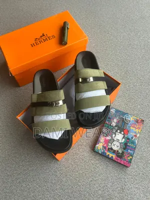 Hermes Leather Slide