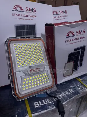 400w SMS Solar Flood Start Light Good Light at Lagos Nigeria Fast