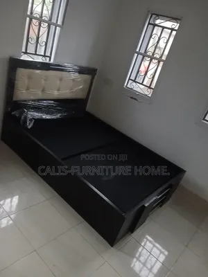 6ft X 4.5ft Bedframe. Dark Brown