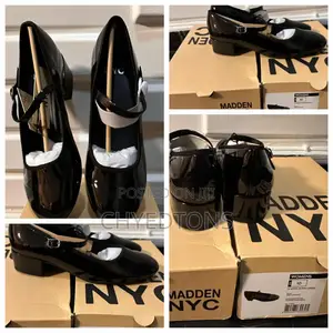 Madden Nyc Women's Patent Mary Jane Block Heels
