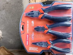First Class 3-Piece Pliers Set (Cr-v Chrome Vanadium Steel)