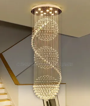 Duplex Staircase Chandelier, Modern Villa Living Room Chandelier