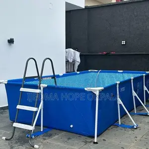 Intex Adult and Children Rectangular Metal Frame Mobile Set Pool