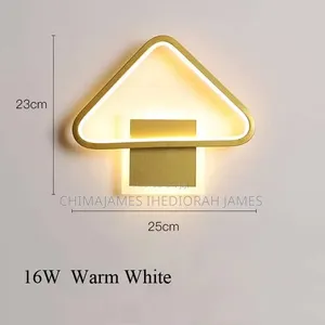 Modern Led Wall Lamp Round Light Aluminium Home Decor for Bedside