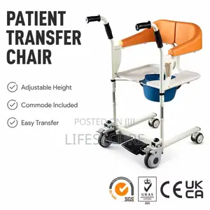 Clinical Multifunctional Hydraulic Lift Transfer Commode Chair