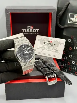 High Quality 1853 PRX Tissot Double Strap (Chain /Leather) Watch