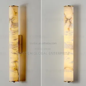 Elegant Marble Tube Wall Light