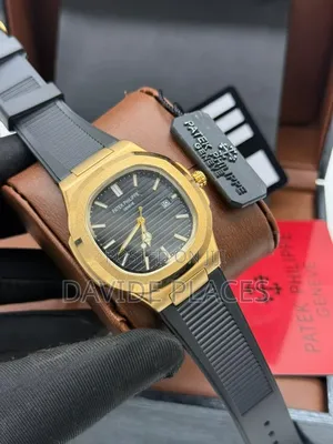 Patek Phillipe Geneve, Stainless Steel Head, Rubber Watch, With Date,