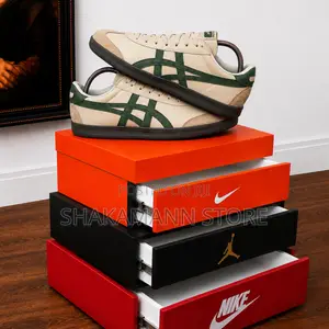 Luxury Onitsuka Tiger SNKS Beige Green Grass
