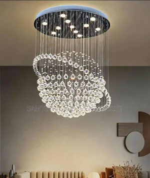 Luxury Crystal Spiral Raindrop Chandelier – Modern Led Ceiling Light