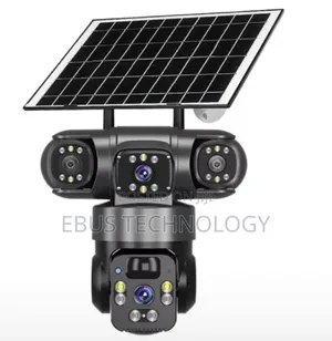 Triple Lens 4g Solar Camera Powered PTZ