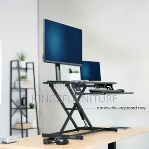 Scissor-Lift Desk Converter