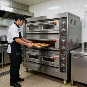 9 Trays Gas Bread Baking Oven ( Half Bag 25kg Industrial Oven ) 3 Deck
