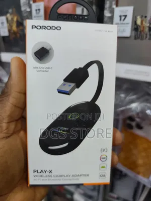 Porodo Play X Wireless Carplay Adappter Mifi Bluetooth Connectivity