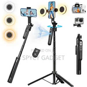 Ai-Powered 360° Rotation Motion Tracking Tripod With Dual Fill Lights